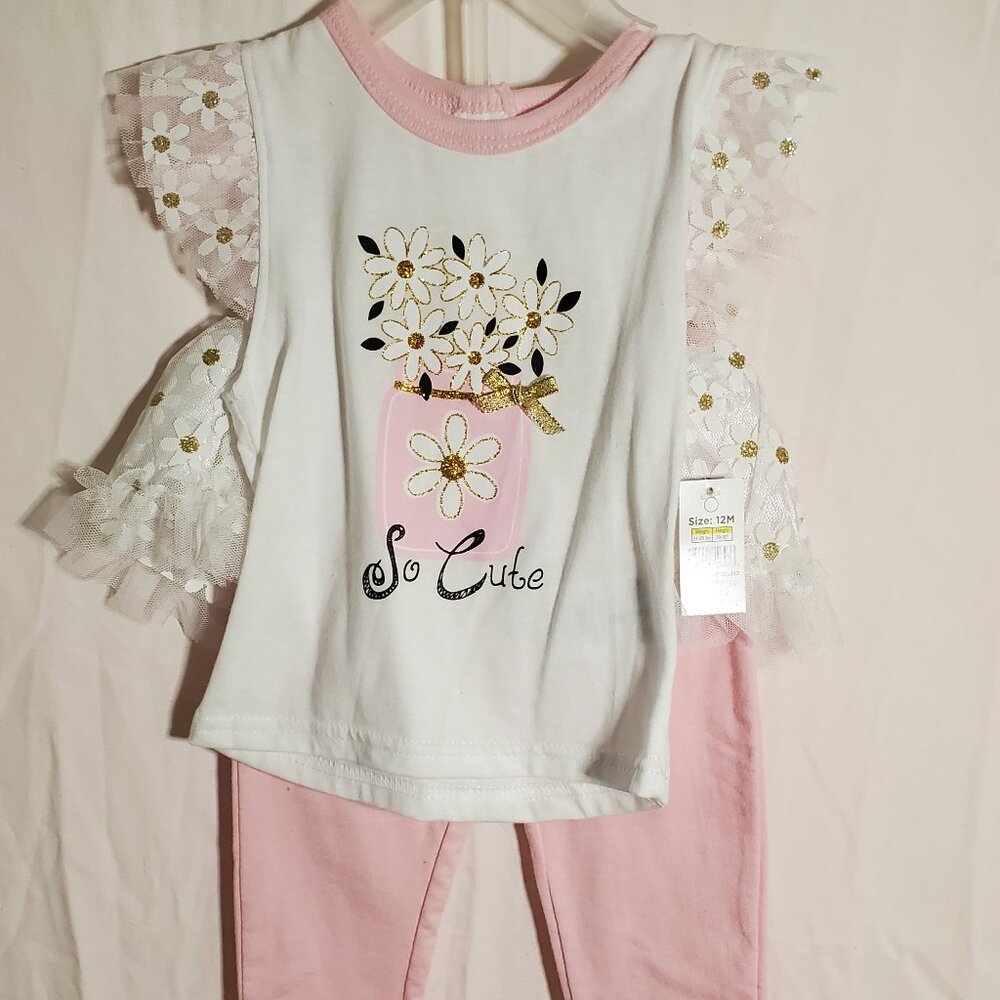 DDG Darlings 2-piece outfit for little girl (12 months)